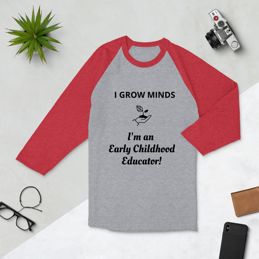 Grow Minds EC Ed 3/4 sleeve shirt
